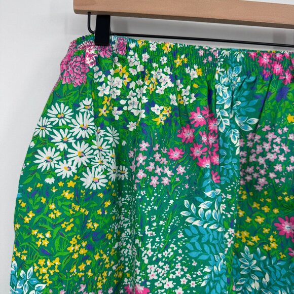 1980s pants floral vibrant vintage 80s Prestige slacks Pants woman’s size 14 - Picture 3 of 11